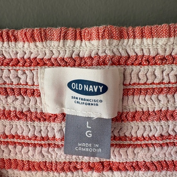 Old Navy, size L, Striped orange and white Sundress, 100% cotton - Picture 6 of 7